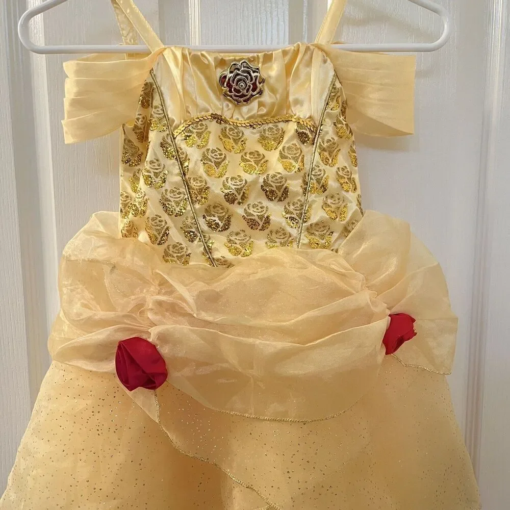 Disney Castle Collection Belle Beauty and the Beast Dress Costume Girls Size 4 - Picture 3 of 14